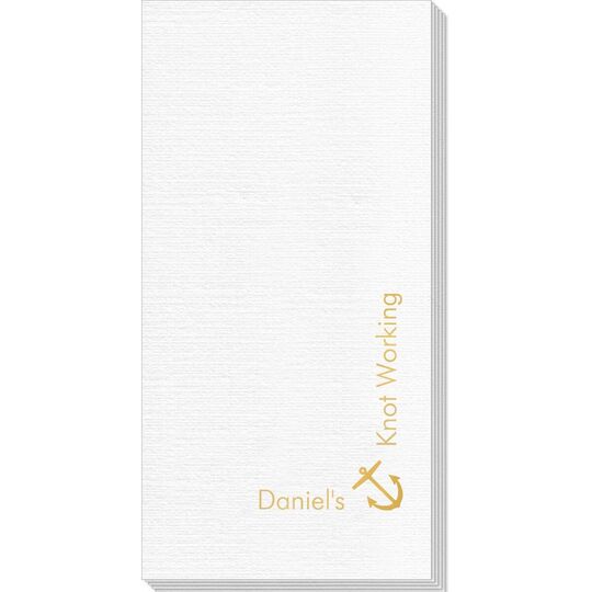 Corner Text with Anchor Deville Guest Towels